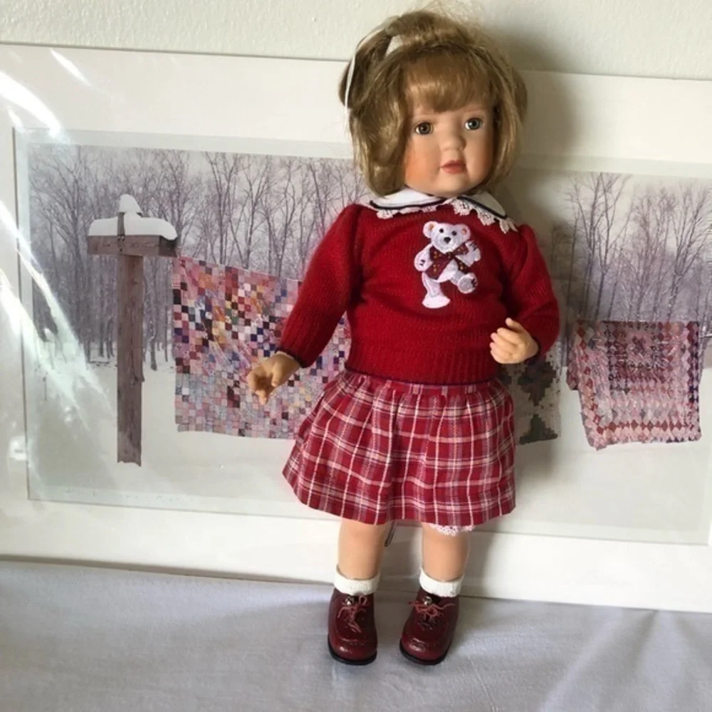 Vintage 2001 Jill School Girl Porcelain Doll